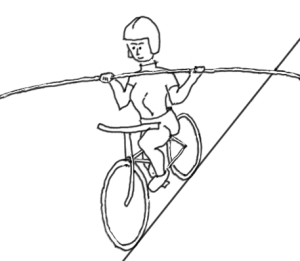 Balans på cykel